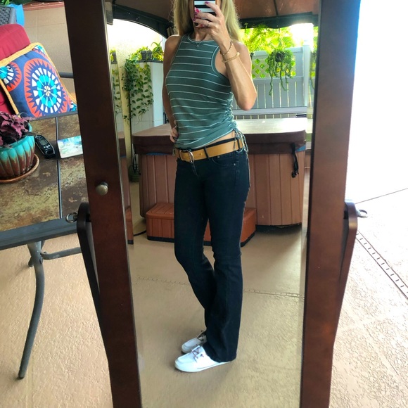 H&M Low Waist Bootcut Black Jeans Sz 30 (29) - Picture 4 of 16